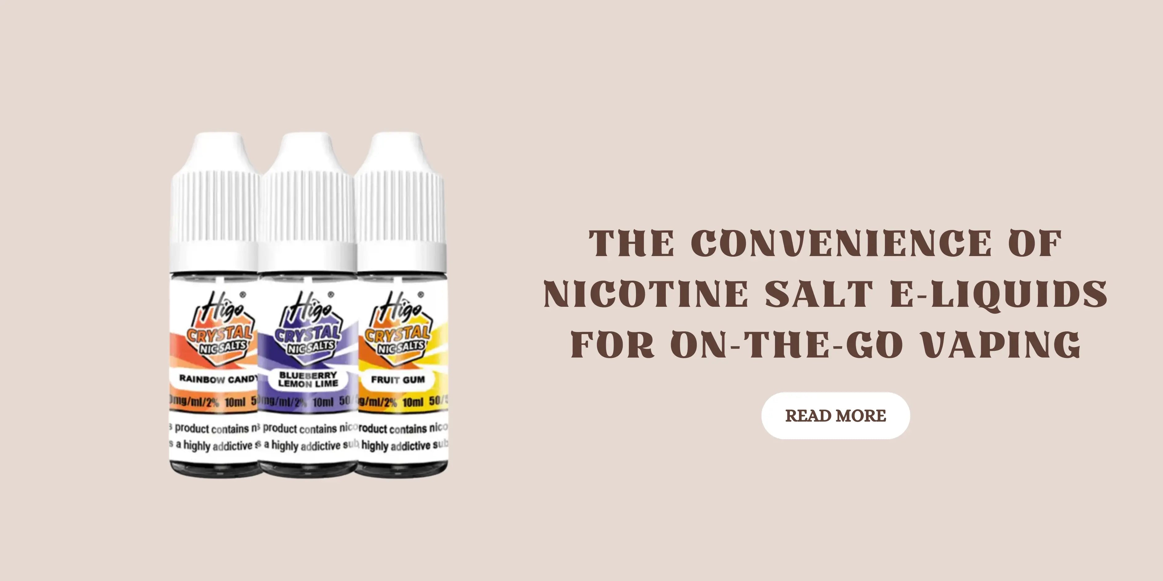 The Convenience of Nicotine Salt E-Liquids for On-the-Go Vaping