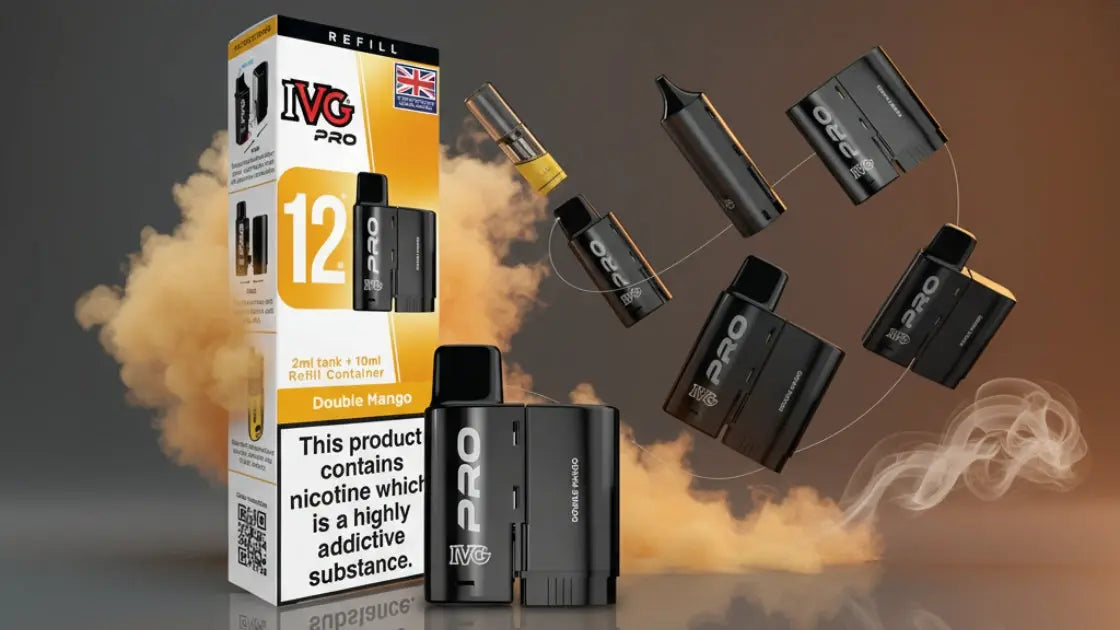 IVG Pro 12 Prefilled Vape Pods Box of 5 – U Vape Wholesale UK