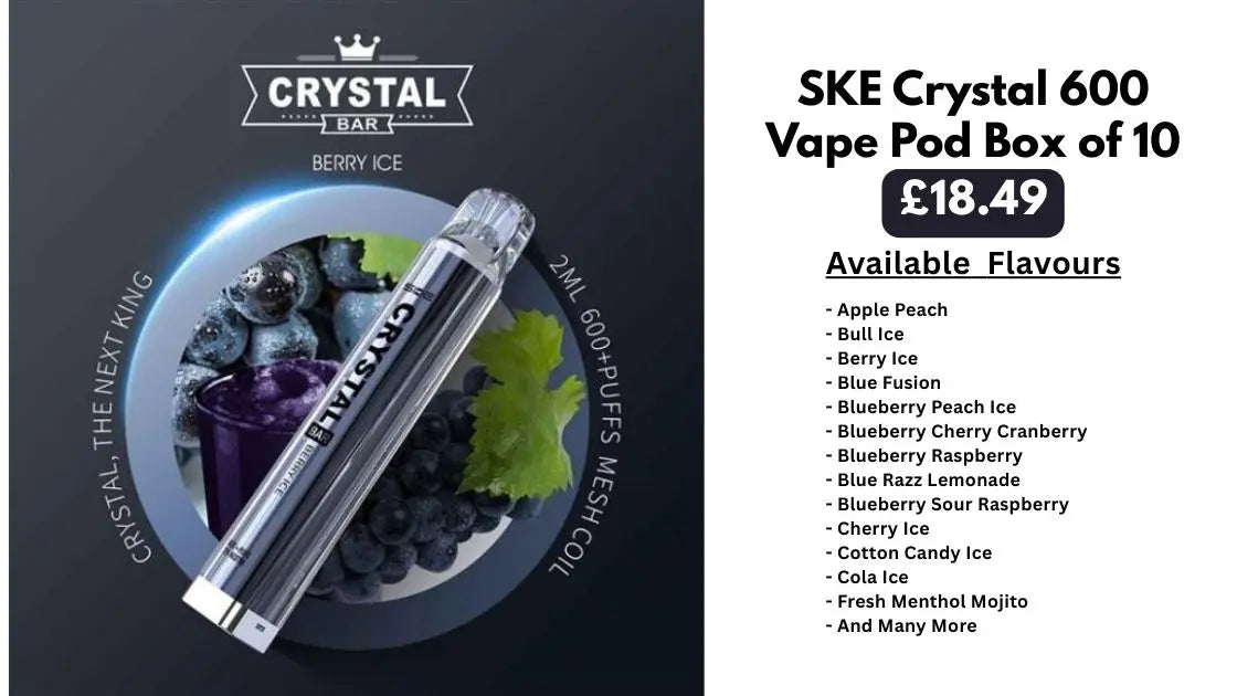SKE Crystal 600 Vape Pod Wholesale UK – Your Complete Wholesale Guide
