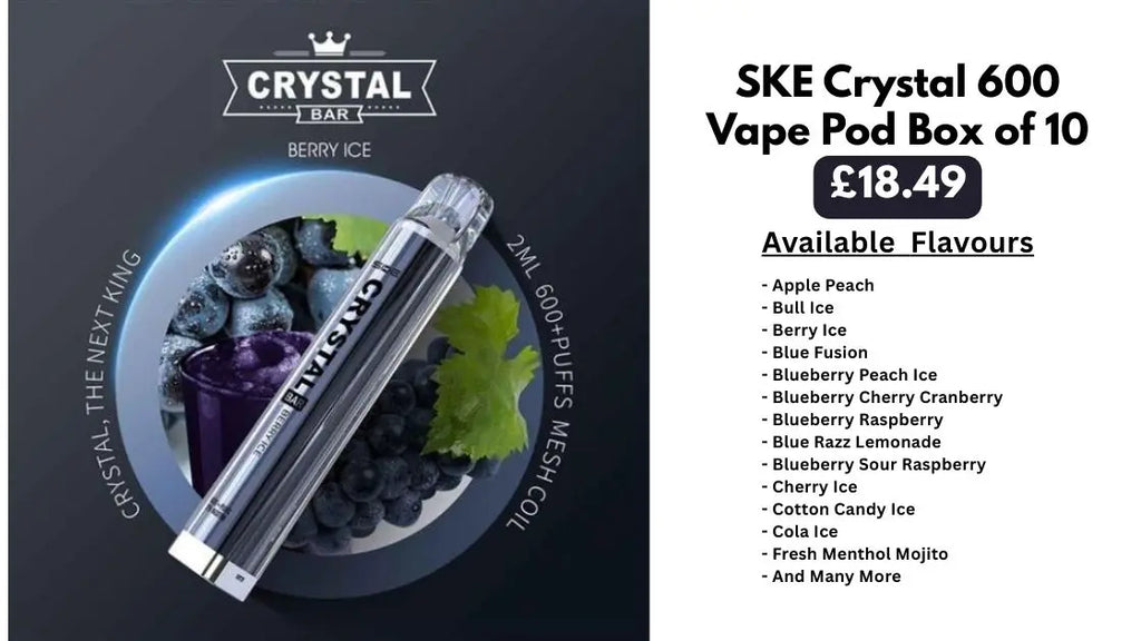 SKE Crystal 600 Vape Pod Wholesale UK – Your Complete Wholesale Guide