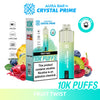 Buy bulk wholesale Aura Bar 10K Disposable Vape By Crystal Prime Pack of 5 Fruit Twist