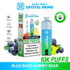Buy bulk wholesale Aura Bar 10K Disposable Vape By Crystal Prime Pack of 5 Blue Razz Gummy Bear