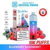Buy bulk wholesale Aura Bar 10K Disposable Vape By Crystal Prime Pack of 5 Blueberry Raspberry