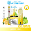 Buy bulk wholesale Aura Bar 10K Disposable Vape By Crystal Prime Pack of 5 Lemon Lime