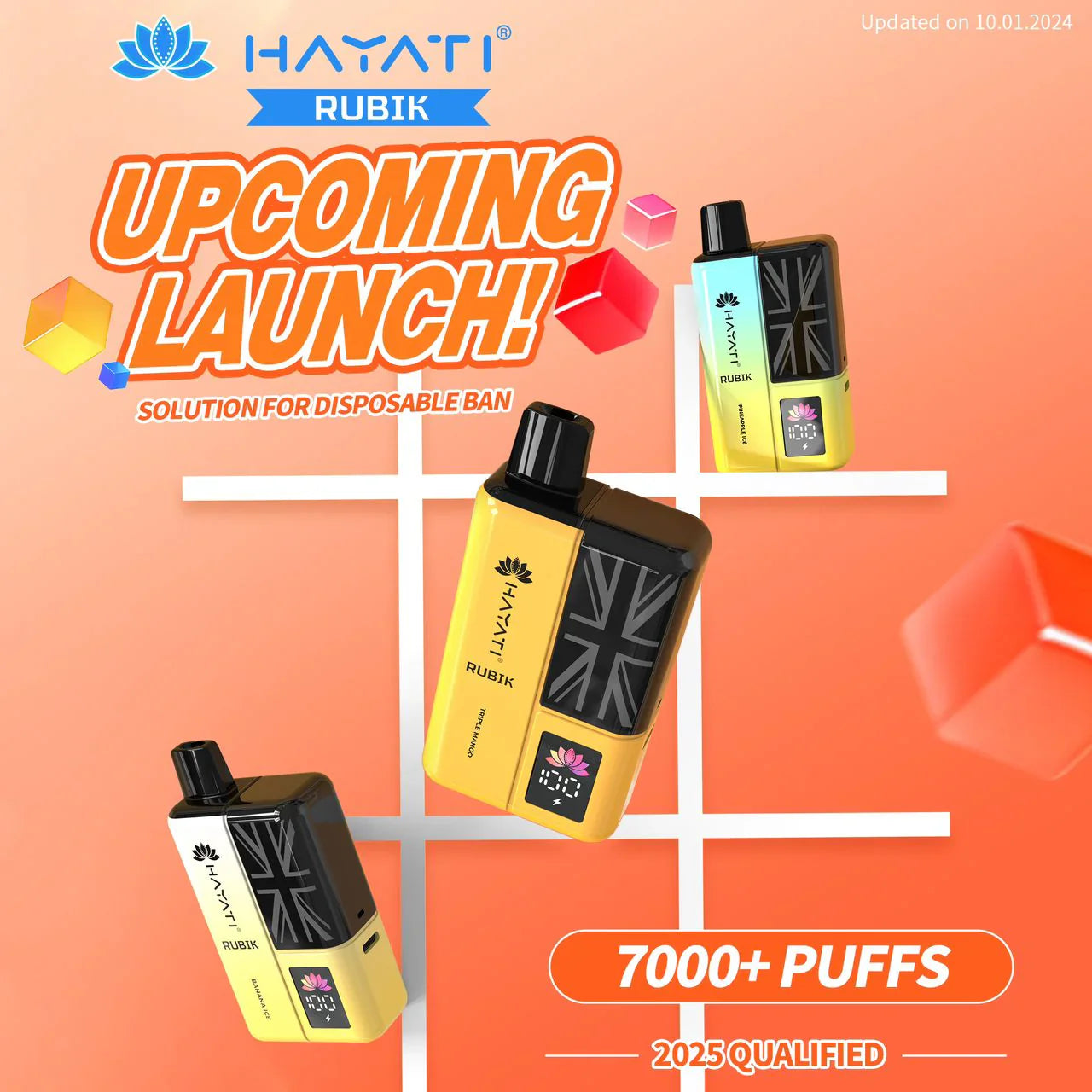 Wholesale Hayati Rubik 7000 Puffs Disposable Vape Kit Pack of 5 U Vape Wholesale Wholesale Hayati Rubik 7000 Puffs Disposable Vape Kit Pack of 5 U Vape Wholesale
