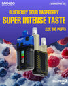 Buy bulk wholesale RELX Maxgo 22k Disposable Vape Box of 5 Blueberry Sour Raspberry