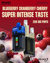 Buy bulk wholesale RELX Maxgo 22k Disposable Vape Box of 5 Blueberry Cranberry Cherry