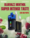 Buy bulk wholesale RELX Maxgo 22k Disposable Vape Box of 5 Blue Razz Menthol