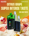 Buy bulk wholesale RELX Maxgo 22k Disposable Vape Box of 5 Citrus Grape