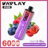 Buy bulk wholesale Vaplay VP6000 Disposable Vape Box of 5 Strawberry Raspberry Cherry