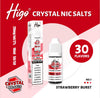 Buy bulk wholesale Higo Crystal Nic Salt 10ml E-Liquid Box of 10 Strawberry Burst