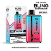 Buy bulk wholesale The Crystal Bling Pro Ultra 18000 Disposable Vape Box of 5 Blue Razz Pineapple Strawberry Ice