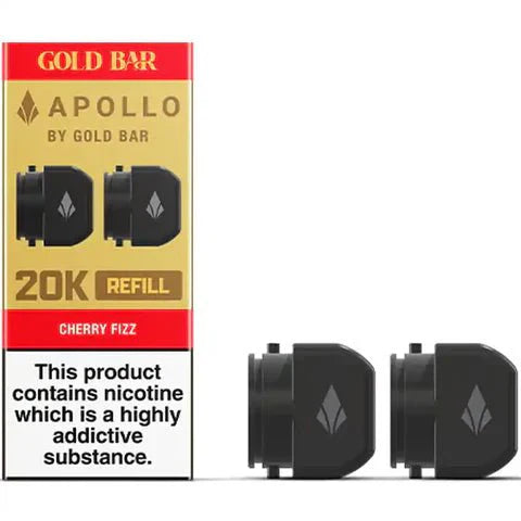 Gold Bar Apollo 20K Replacement Prefilled Pods - U Vape Wholesale