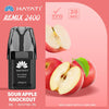 Buy bulk wholesale Hayati Remix 2400 Puffs Replacement Pods Sour Apple Knockout