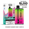 Buy bulk wholesale The Crystal Bling Pro Ultra 18000 Disposable Vape Box of 5 Strawberry Cranberry Cherry Cherry Ice