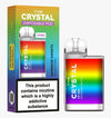 Buy bulk wholesale The Crystal CP600 Disposable Vape Box of 10 Rainbow Sweets