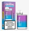 Buy bulk wholesale The Crystal CP600 Disposable Vape Box of 10 Blueberry Ice