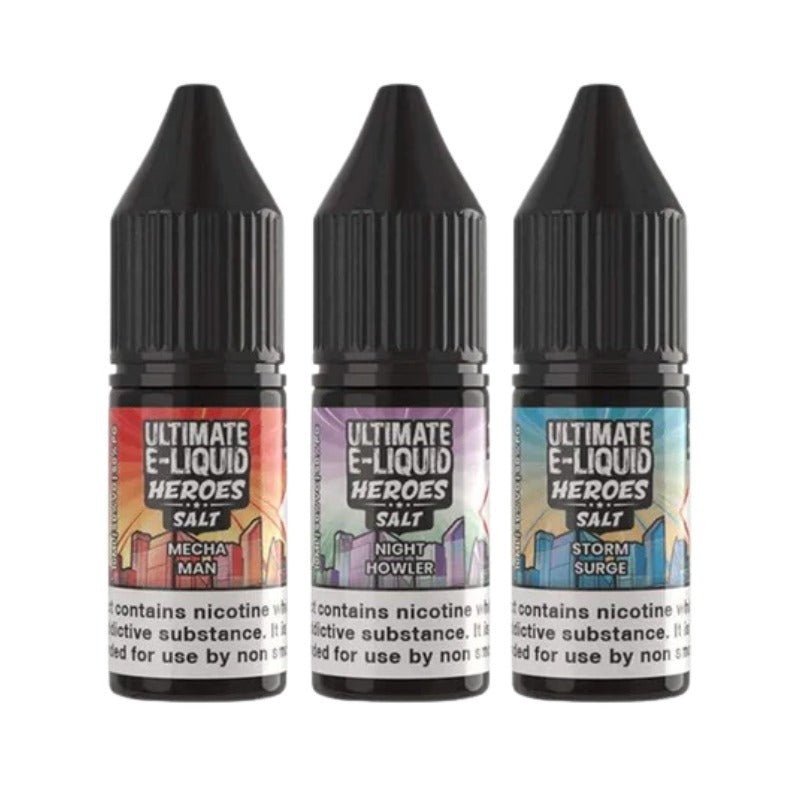 Ultimate E-Liquid Heroes Nic Salt 10ml Box of 10 – U Vape Wholesale